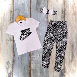 Nice 3 piece Nike outfit for girl with headband to match